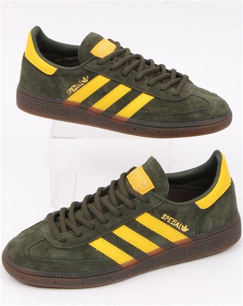 adidas spezial green and yellow